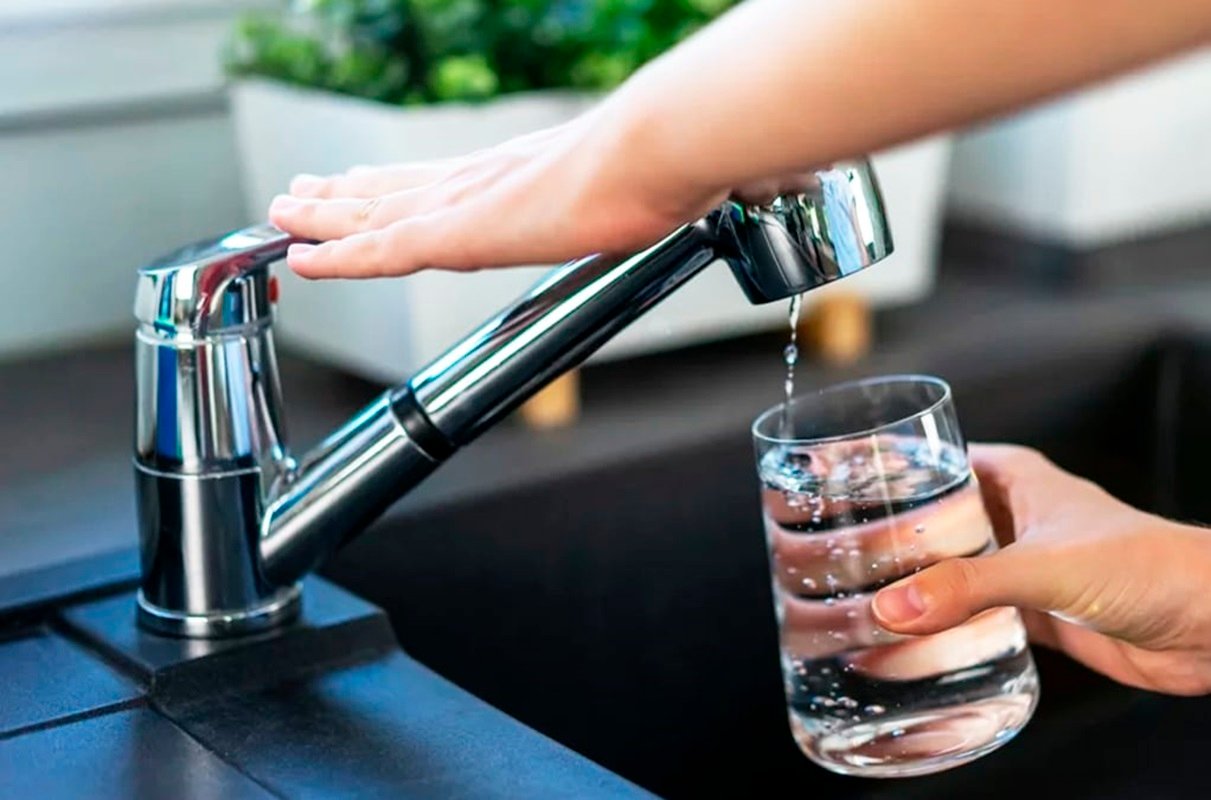 Luxury apartment balcony with panoramic view and sustainable water-saving features